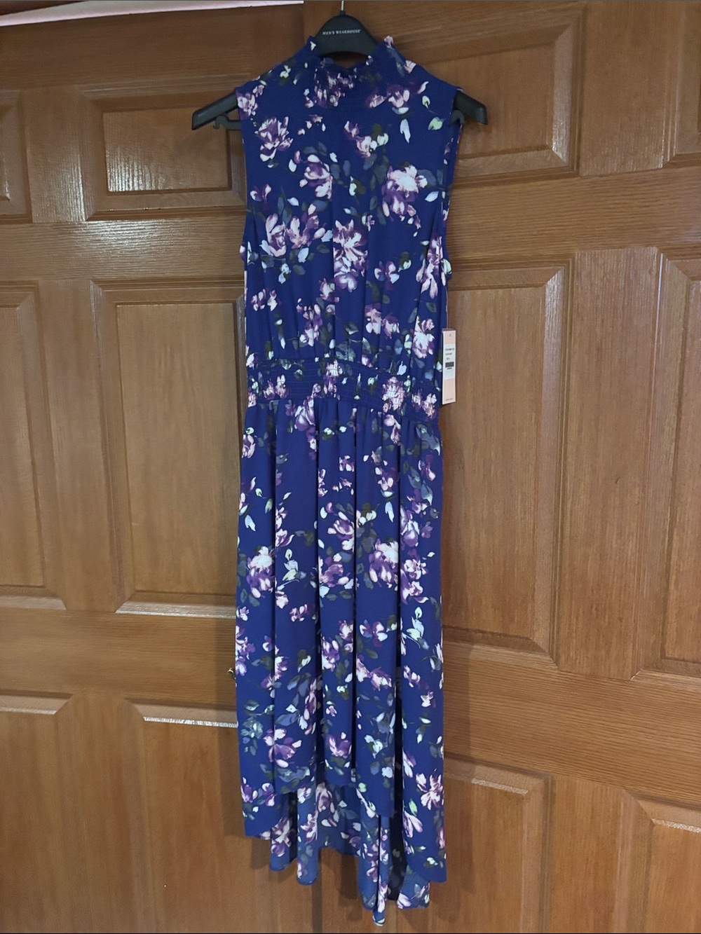 Nanette Lepore Sleeveless Navy Floral Maxi Jumpsuit